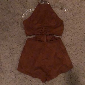 Suede Tobi Romper